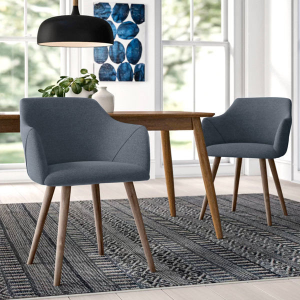 Brie Solid Wood Upholstered Dining Chair & Reviews AllModern
